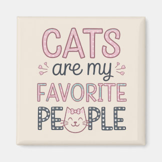 Imán "Los Gatos Son Mi Gente Favorita" Gata Mamá Divert