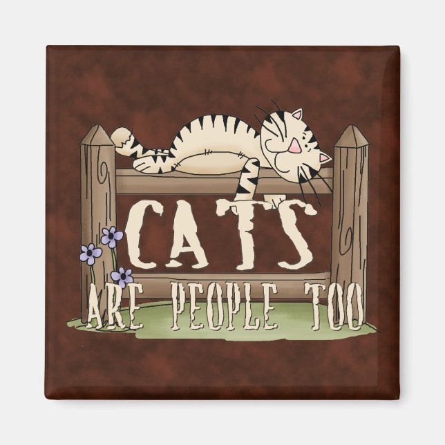 Imán Los gatos también son personas (Frente)