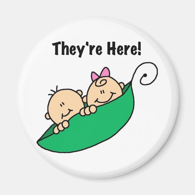 Imán Los gemelos están aquí (Frente)