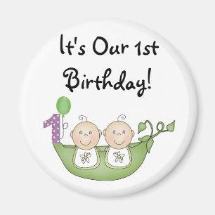 Imán Los gemelos marean en un primer cumpleaños de Pod