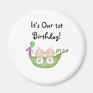 Imán Los gemelos marean en un primer cumpleaños de Pod