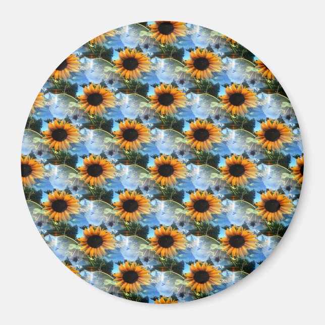 Imán Los girasoles de Caitlin (Frente)