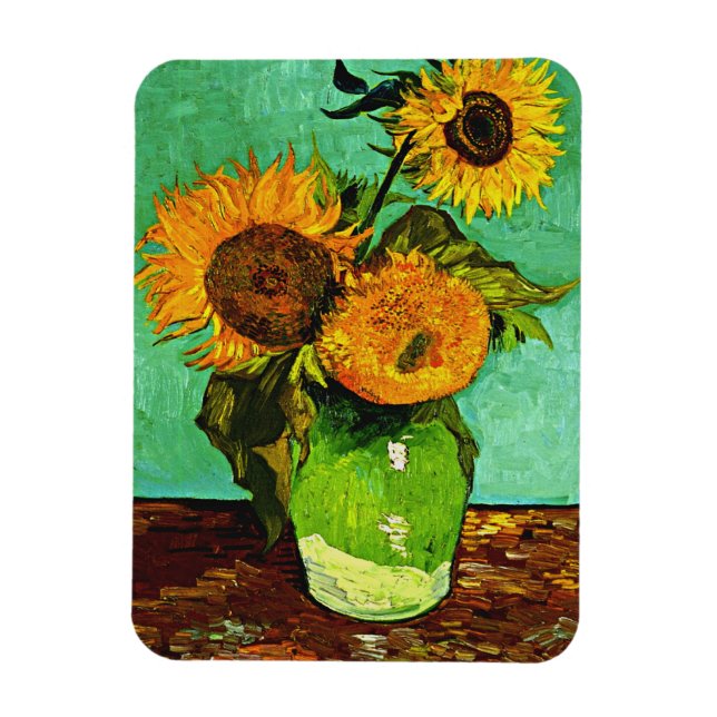 Imán Los girasoles de Van Gogh (3) (Vertical)