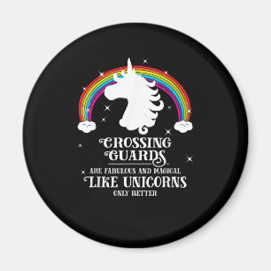 Imán Los guardias de cruce son mágicos como unicornios