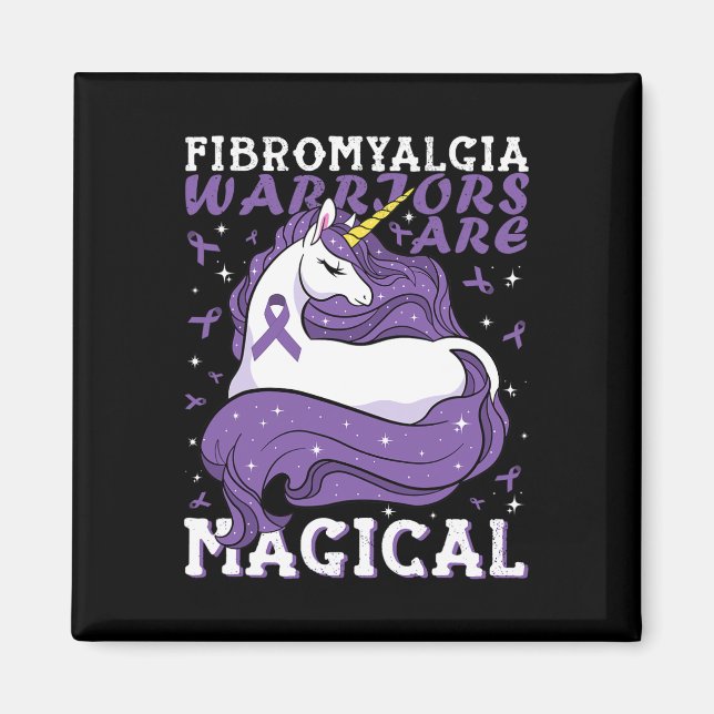 Imán Los Guerreros De Fibromialgia Son Amantes Magicos  (Frente)