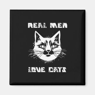 Imán Los hombres de verdad aman a los gatos