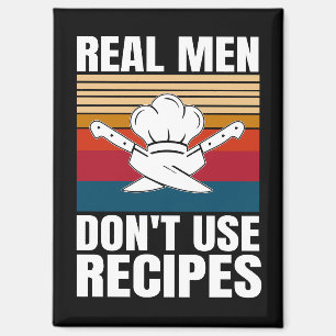 Imán Los hombres de verdad no usan recetas - Cocina div