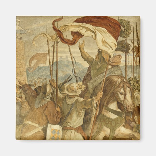 Imán Los hombres fieles son el mejor muro", c.1855 (Frente)