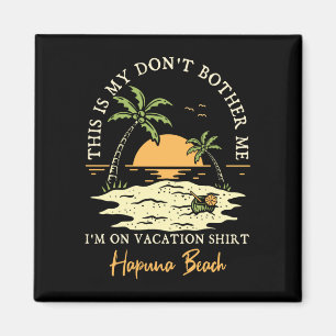 Imán Los hombres no molestan en vacaciones playa hapuna