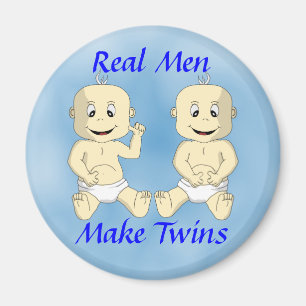 Imán Los Hombres Reales Hacen Magneos Gemelos