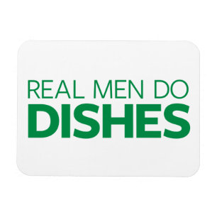Imán Los hombres reales hacen platos
