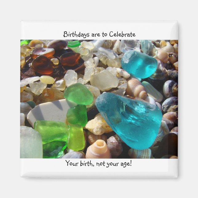 Imán Los imanes de los cumpleaños celebran regalos de B (Frente)