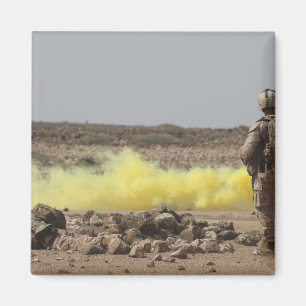 Imán Los infantes de marina proporcionan seguridad