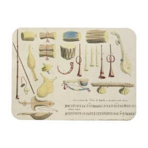 Imán Los instrumentos musicales indios, platean 23 de