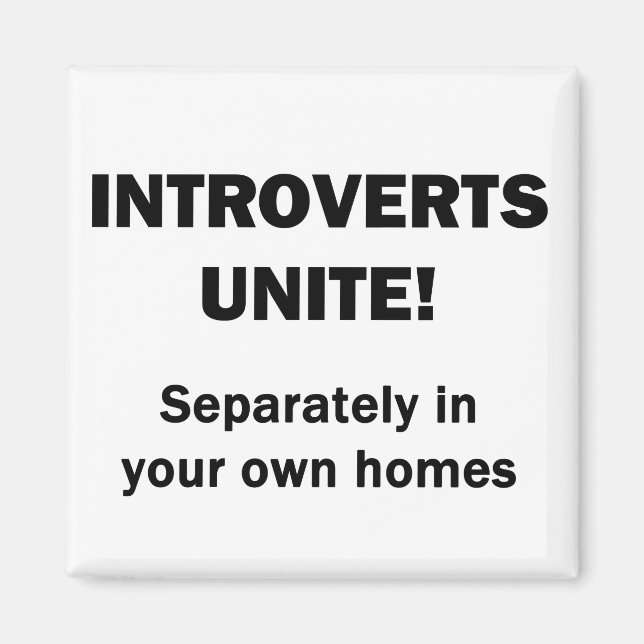 Imán ¡Los introvertidos se unen! (Frente)