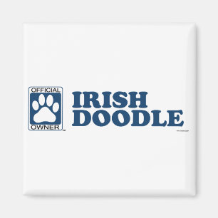 Imán Los irlandeses Doodle el azul