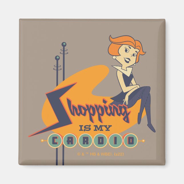Imán Los Jetsons | Comprar es mi terapia (Frente)