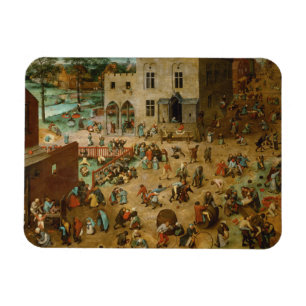 Imán Los juegos Pieter Bruegel de los niños la anciano