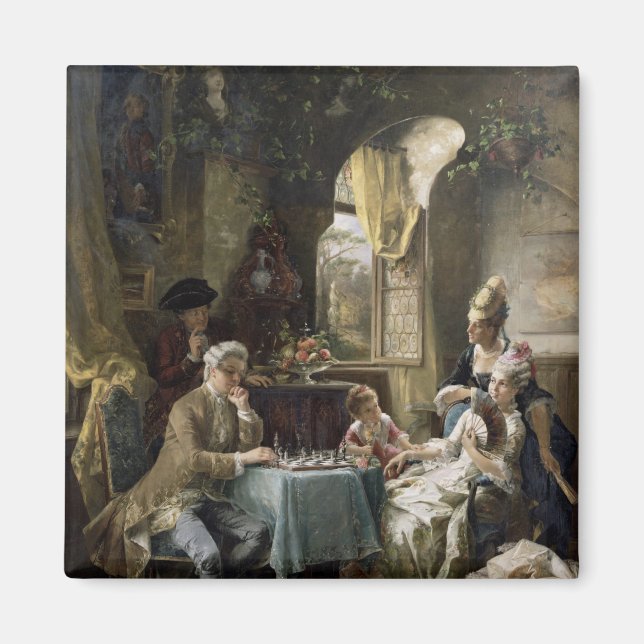 Imán Los Jugadores De Ajedrez, 1887 2 (Frente)