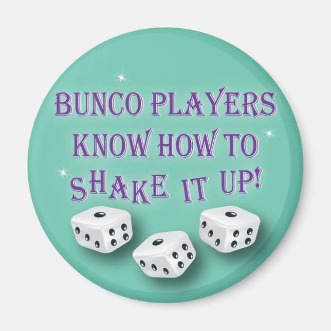 Imán los jugadores de bunco saben cómo sacudirlo 2 (Frente)