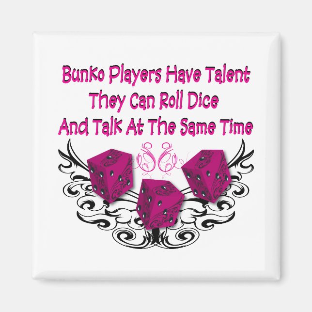 Imán Los jugadores de Bunko tienen talento (Frente)
