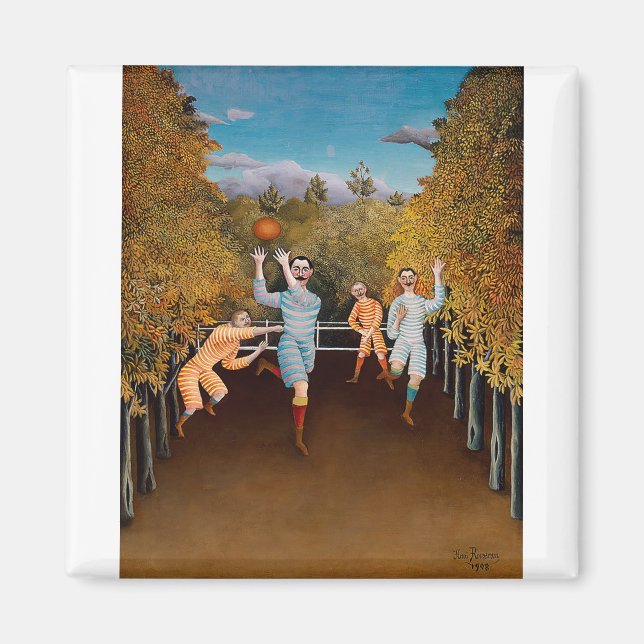 Imán Los jugadores de fútbol (Frente)