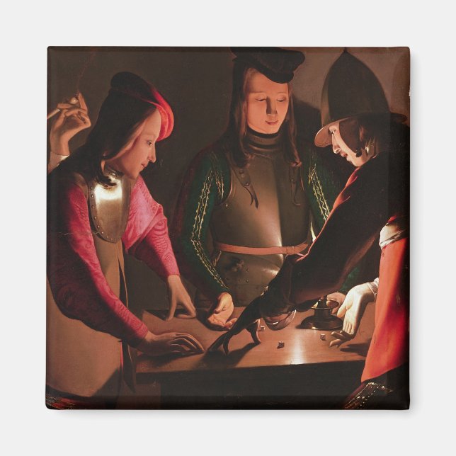 Imán Los jugadores de los dados (Frente)