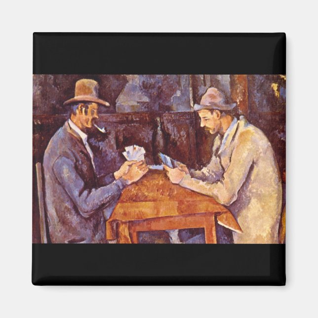 Imán Los Jugadores De Tarjetas_Impresionistas (Frente)