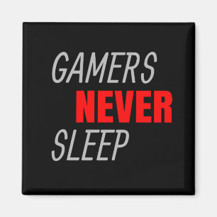 Imán Los jugadores nunca duermen el regalo de los jugad