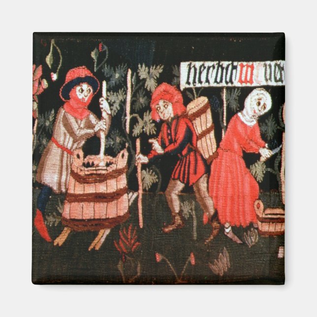 Imán Los laboristas de los meses, desde Alsacia (Frente)