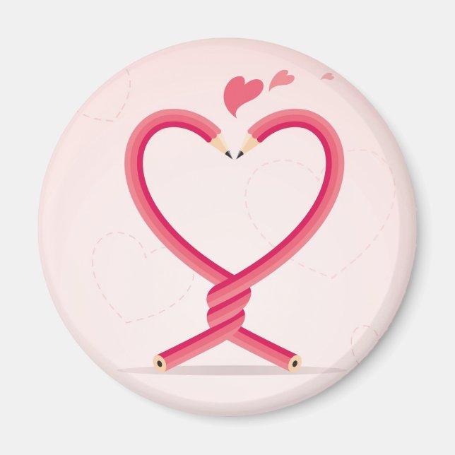 Imán Los lápices de amor (Frente)