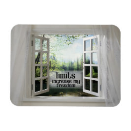 Imán Los límites aumentan mi libertad -Motivación Afirm