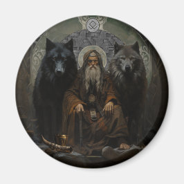 Imán Los lobos de Odin - Geri y Freki