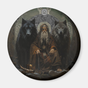 Imán Los lobos de Odin - Geri y Freki