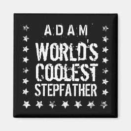 Imán Los más fríos STEPFATHER Black White Stars J01Z