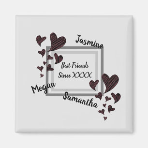 Imán Los mejores amigos brillan por su larga amistad co