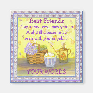 Imán Los mejores amigos en "Huevos y flores" #2