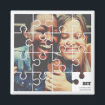 Imán Los mejores amigos para el regalo de rompecabezas<br><div class="desc">Rompecabezas moderno con una pieza faltante. Añadir una foto personalizado de usted y de su mejor amigo</div>