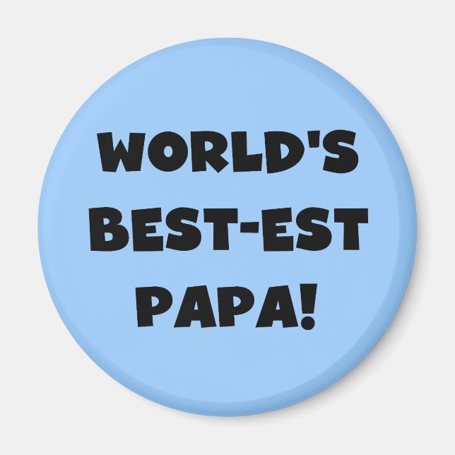 Imán Los mejores camisetas y regalos de papá del mundo  (Frente)