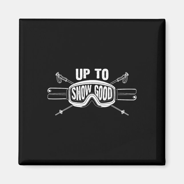 Imán Los mejores esquiadores de snowboard en bicicleta  (Frente)