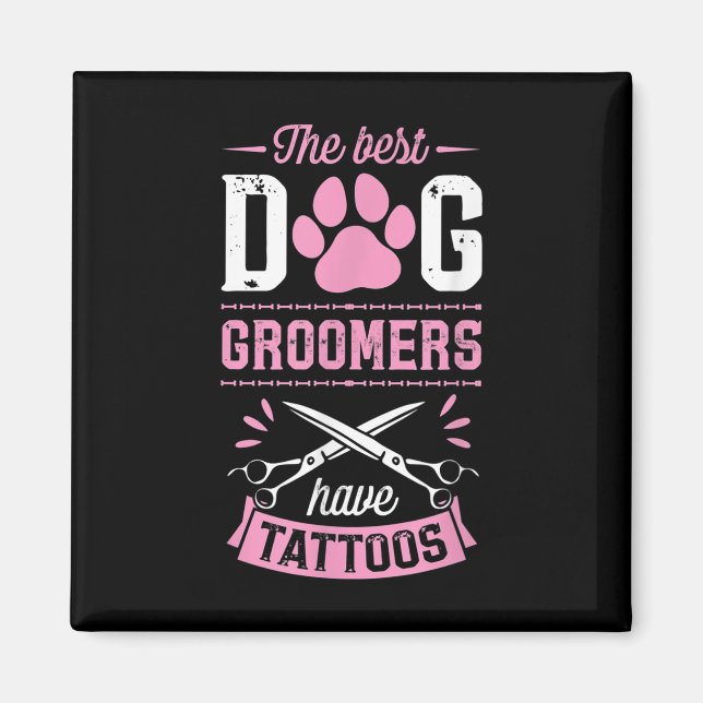 Imán Los Mejores Ganaderos De Perro Tienen Tattoos Grac (Frente)