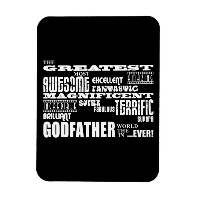 Imán Los mejores padrinos Navidades de cumpleaños (Vertical)