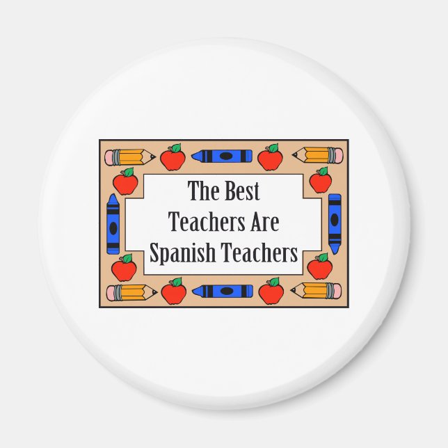Imán Los mejores profesores son profesores de español (Frente)