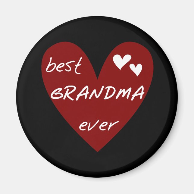 Imán Los mejores regalos de las camisetas de la abuela  (Frente)