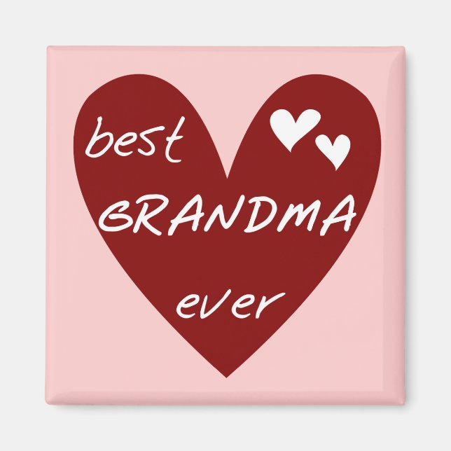 Imán Los mejores regalos de las camisetas de la abuela (Frente)