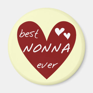 Imán Los mejores regalos de las camisetas de Nonna del