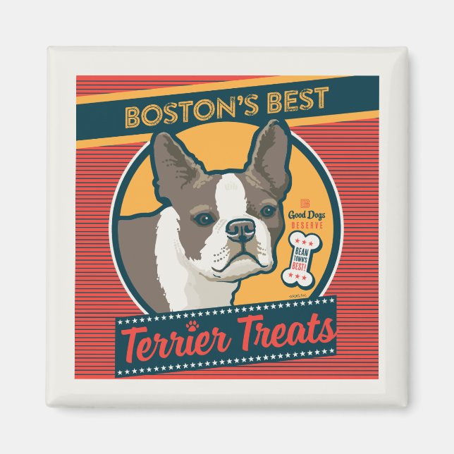 Imán Los mejores tratamientos de Boston (Frente)