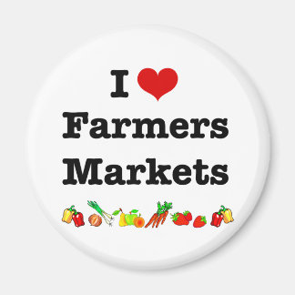 Imán Los mercados de los agricultores del corazón