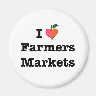 Imán Los mercados de los agricultores del corazón