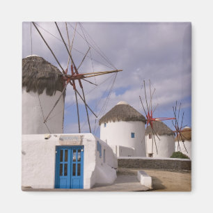 Imán Los molinos de viento de Mykonos en las Islas Grie